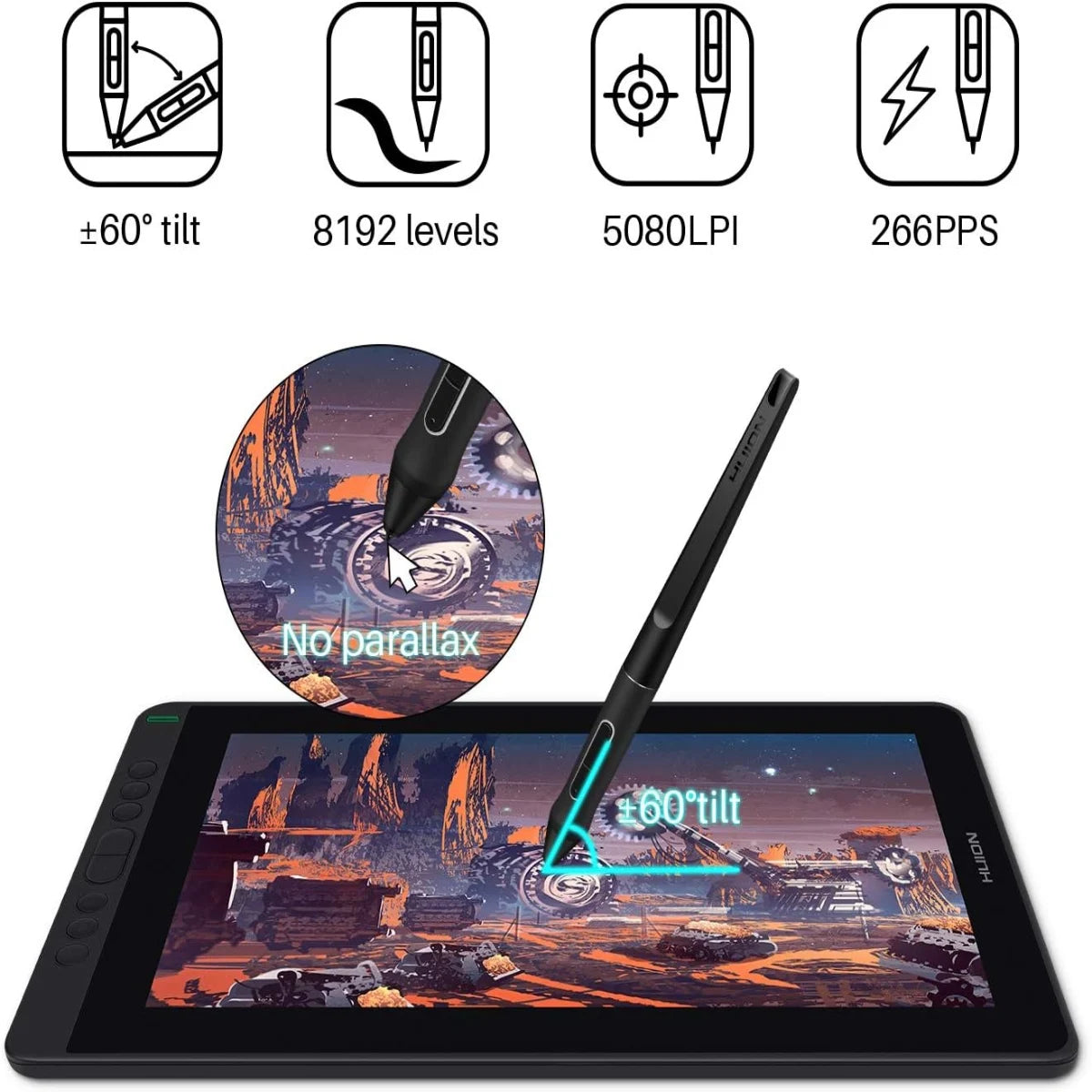 HUION Kamvas 13 Graphic Tablet Monitor 8