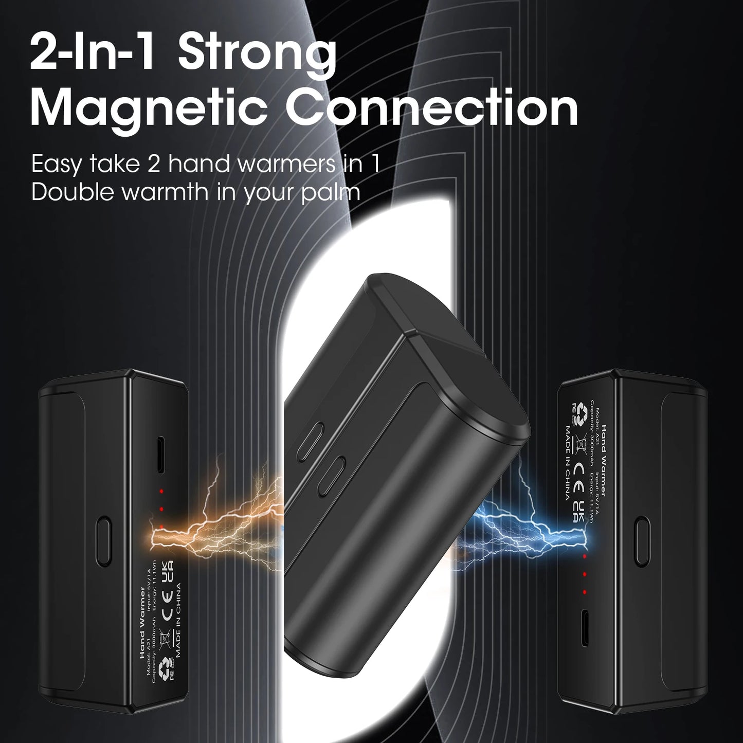 NUANTONG Magnetic Hand Warmers Rechargeable