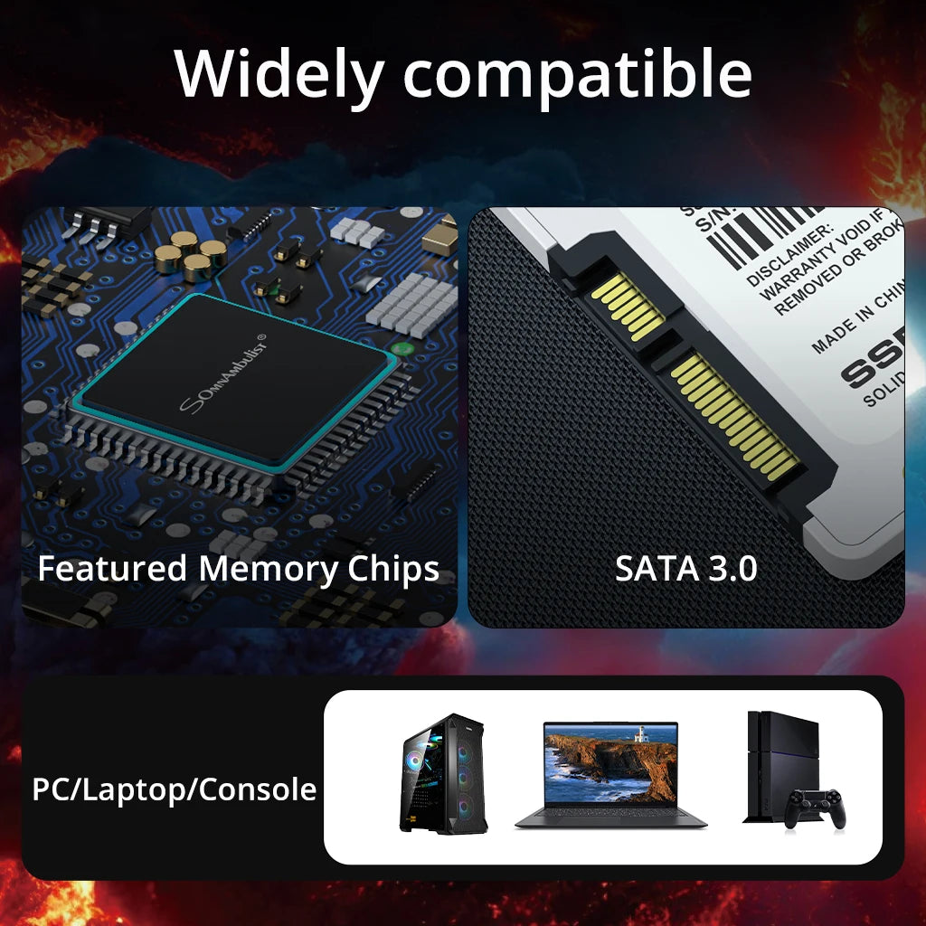 SomnAmbulist SSD 2.5" 64GB 128GB 256GB 512GB