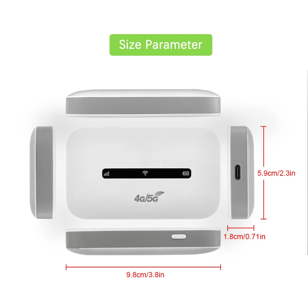 ALLOET 4G LTE Mobile WiFi Router 150Mbps Portable WiFi Hotspot