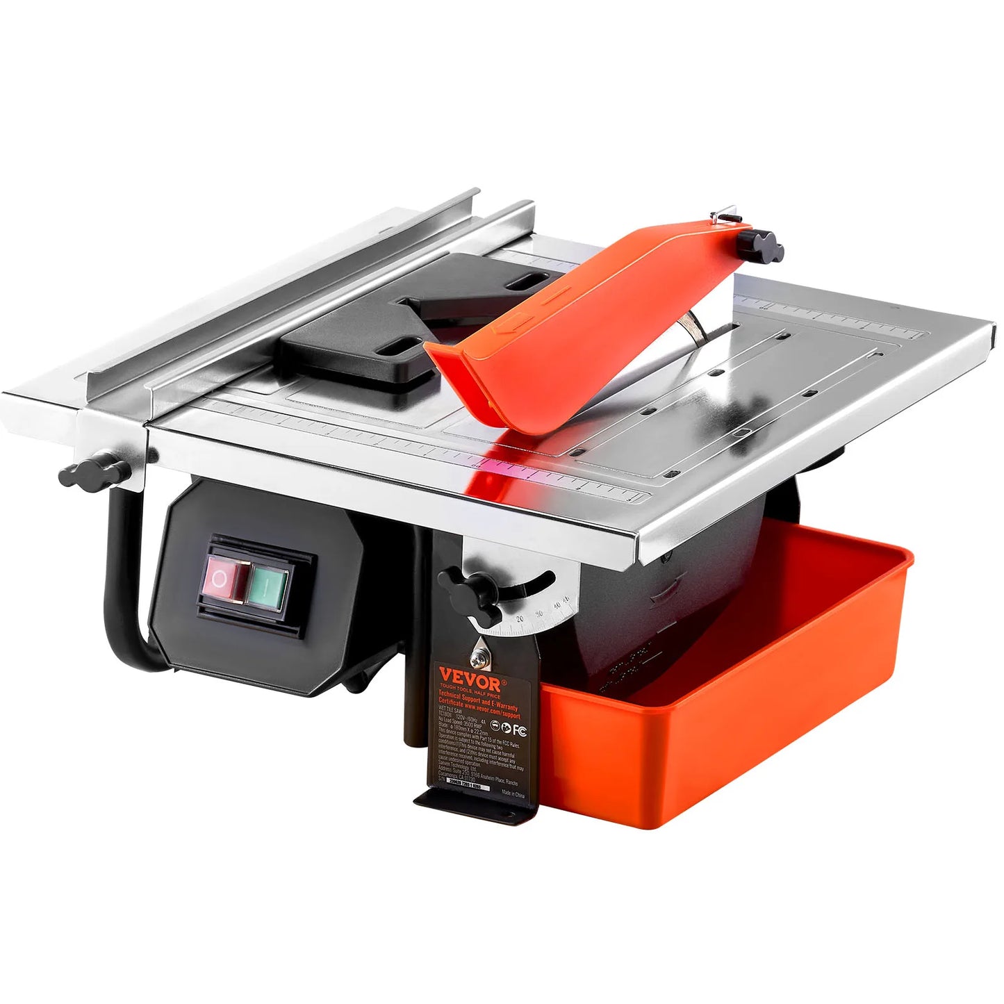 SucceBuy Wet Tile Saw 7-inch Steel Blade 3500 RPM