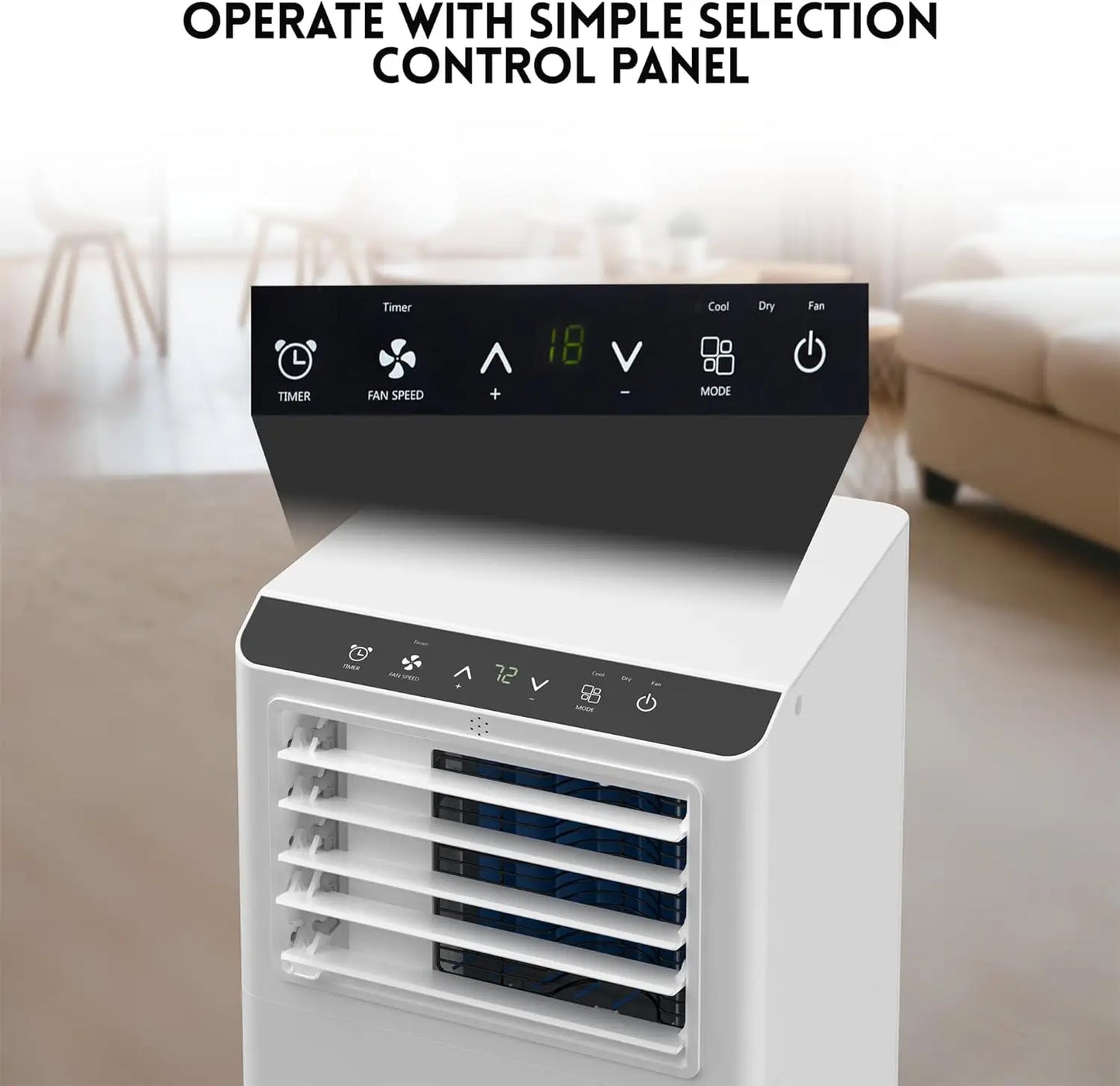 ACEKOOL 8500 BTU Portable Air Conditioner with LCD Display