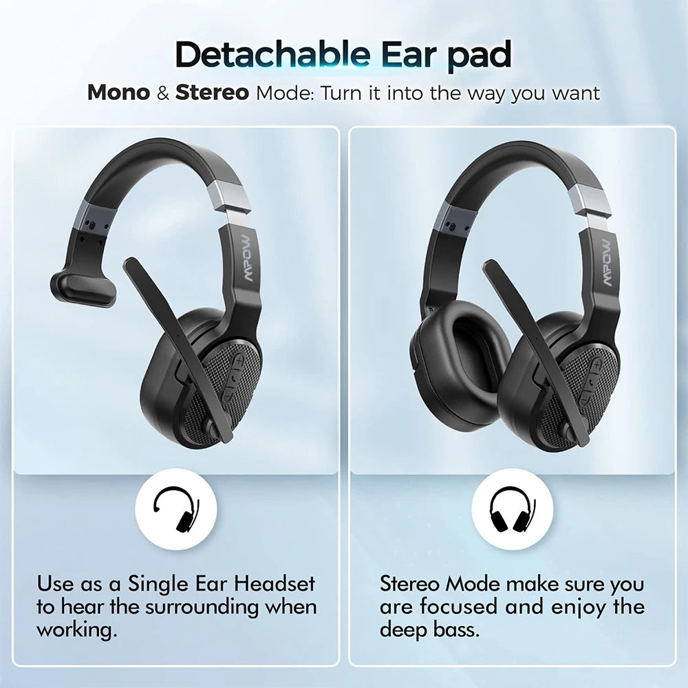 Mpow E65 2 in 1 Wireless Headphones Bluetooth 5.3