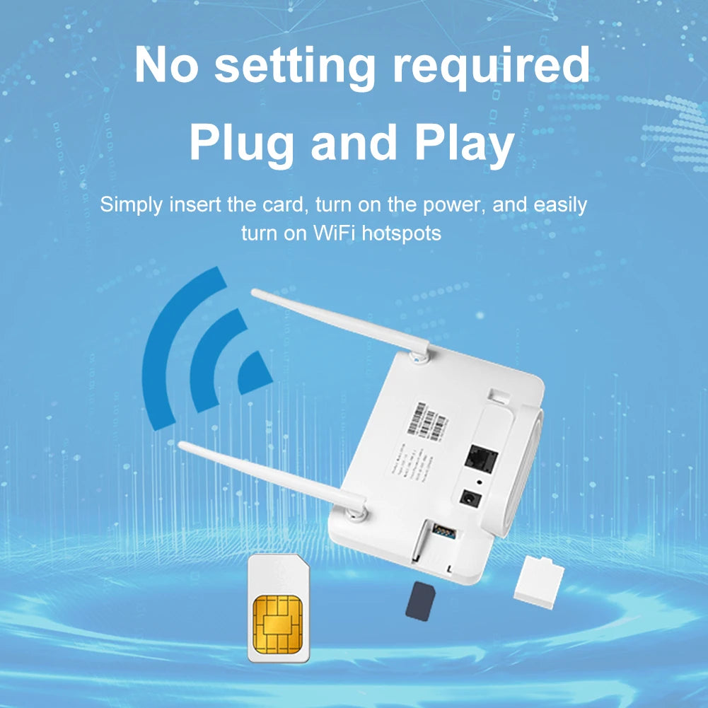 ANENG Wi-Fi Router 300Mbps 4G Router Wireless Modem