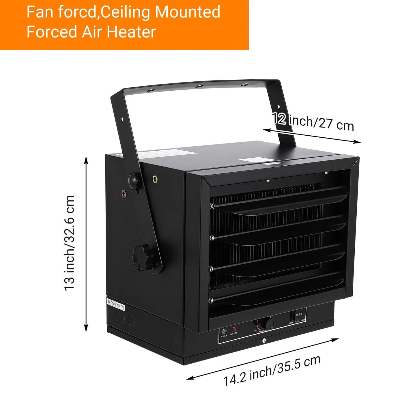 Adoolla Electric Garage Heater, 5000/7500 Watt 240 Volt