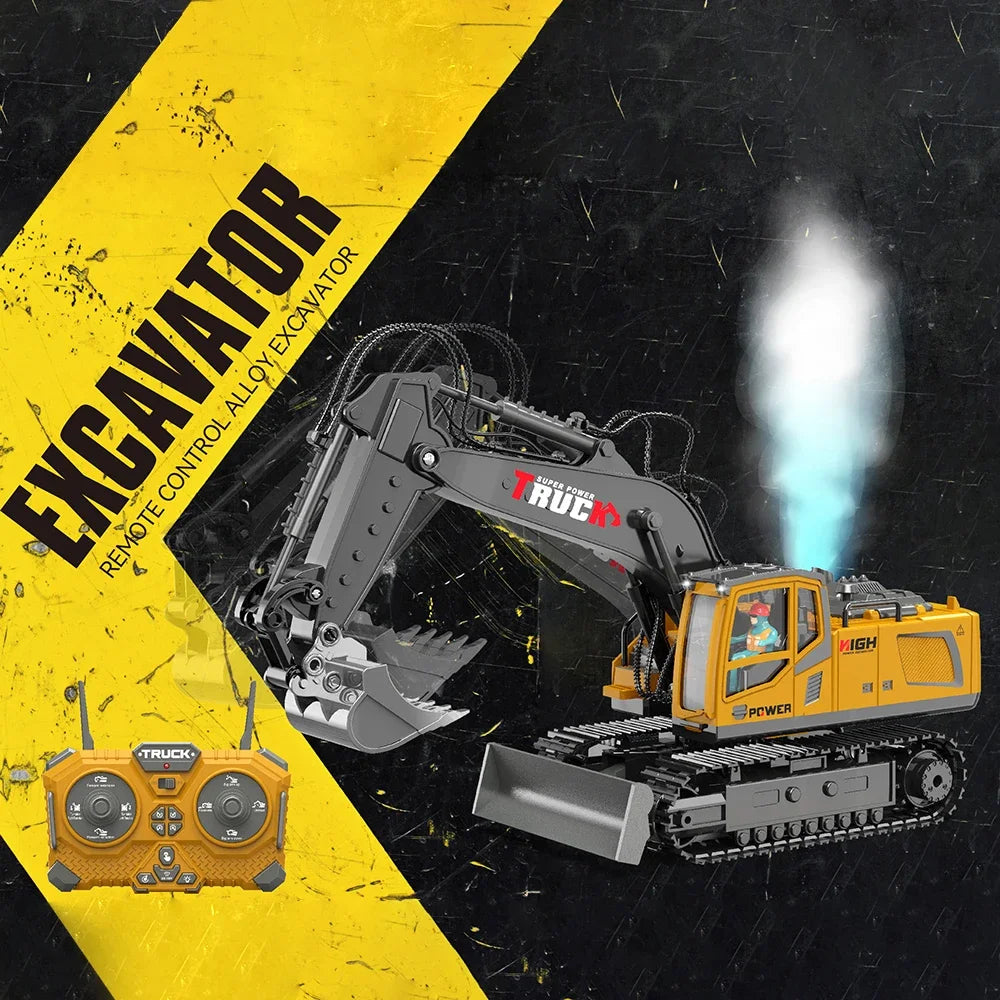 CONUSEA Alloy Excavator RC Cars Trucks 17CH Dumper