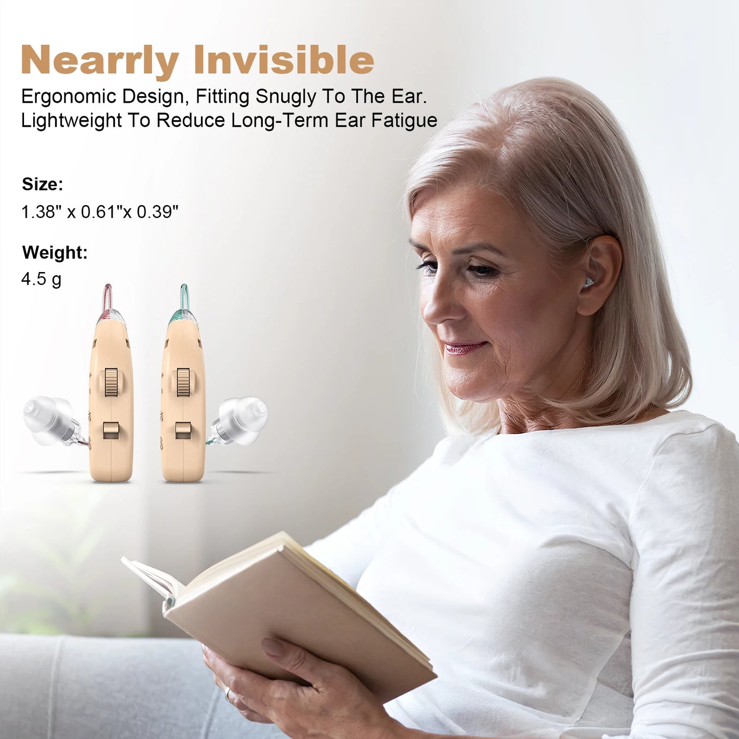 K&FCOPTEE Volume-Adjustable Hearing Loss Sound Amplifiers