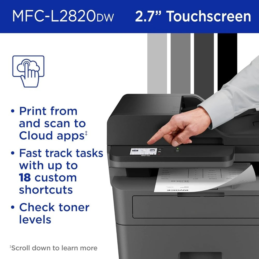 Brother MFC-L2820DW - Wireless Compact Monochrome All-in-One