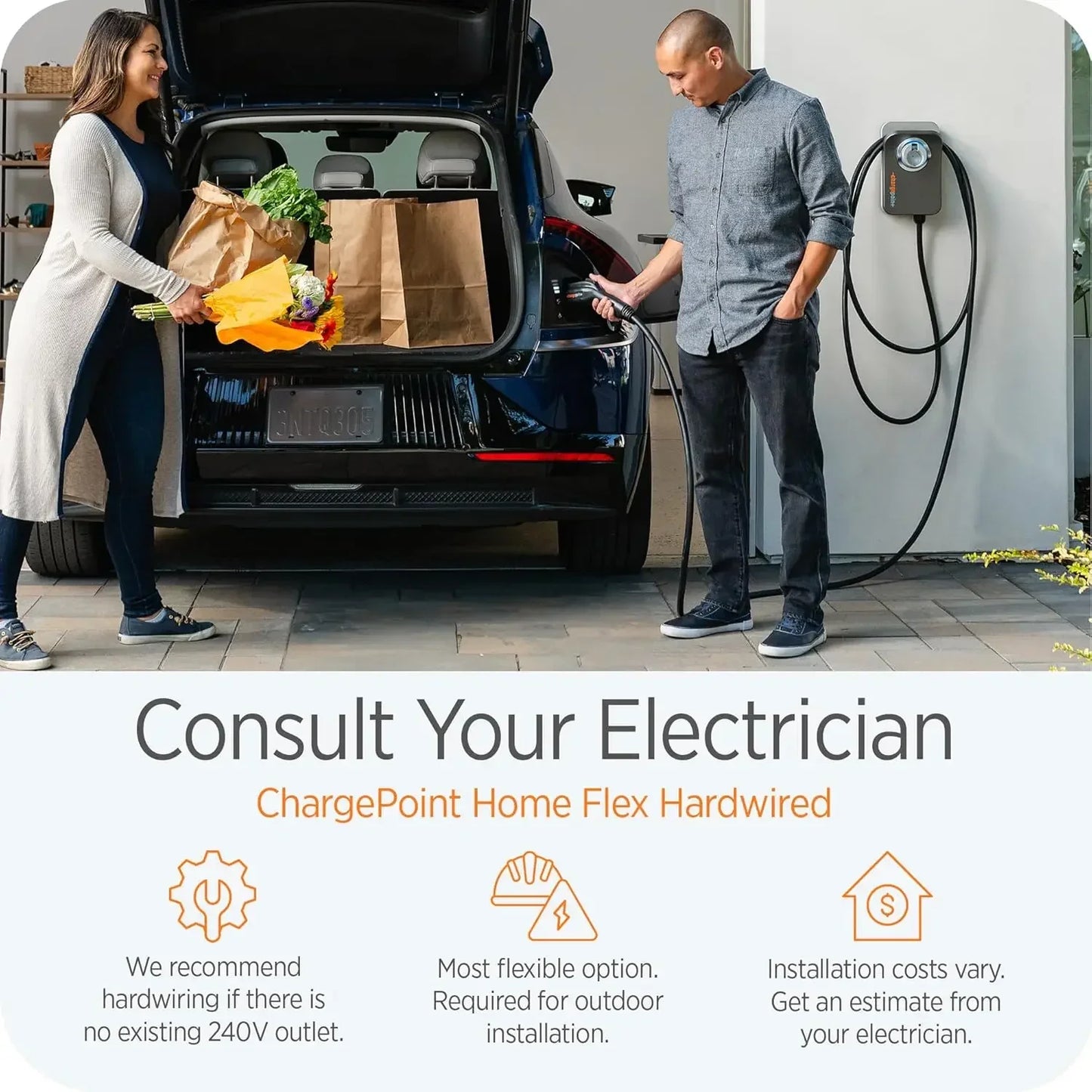 -Chargepoin+ HomeFlex Level 2 EV Charger J1772