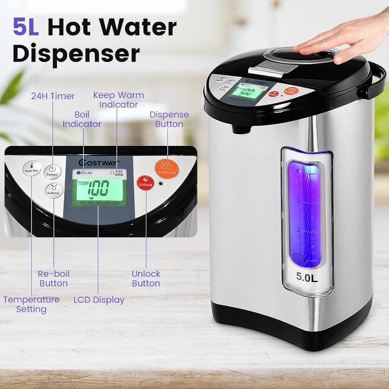 COSTWAY Instant Electric Hot Water Boiler and Warmer