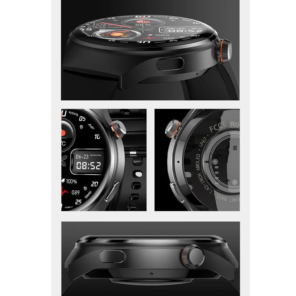 MT26 Voice Assistant Outdoor Men Smartwatch