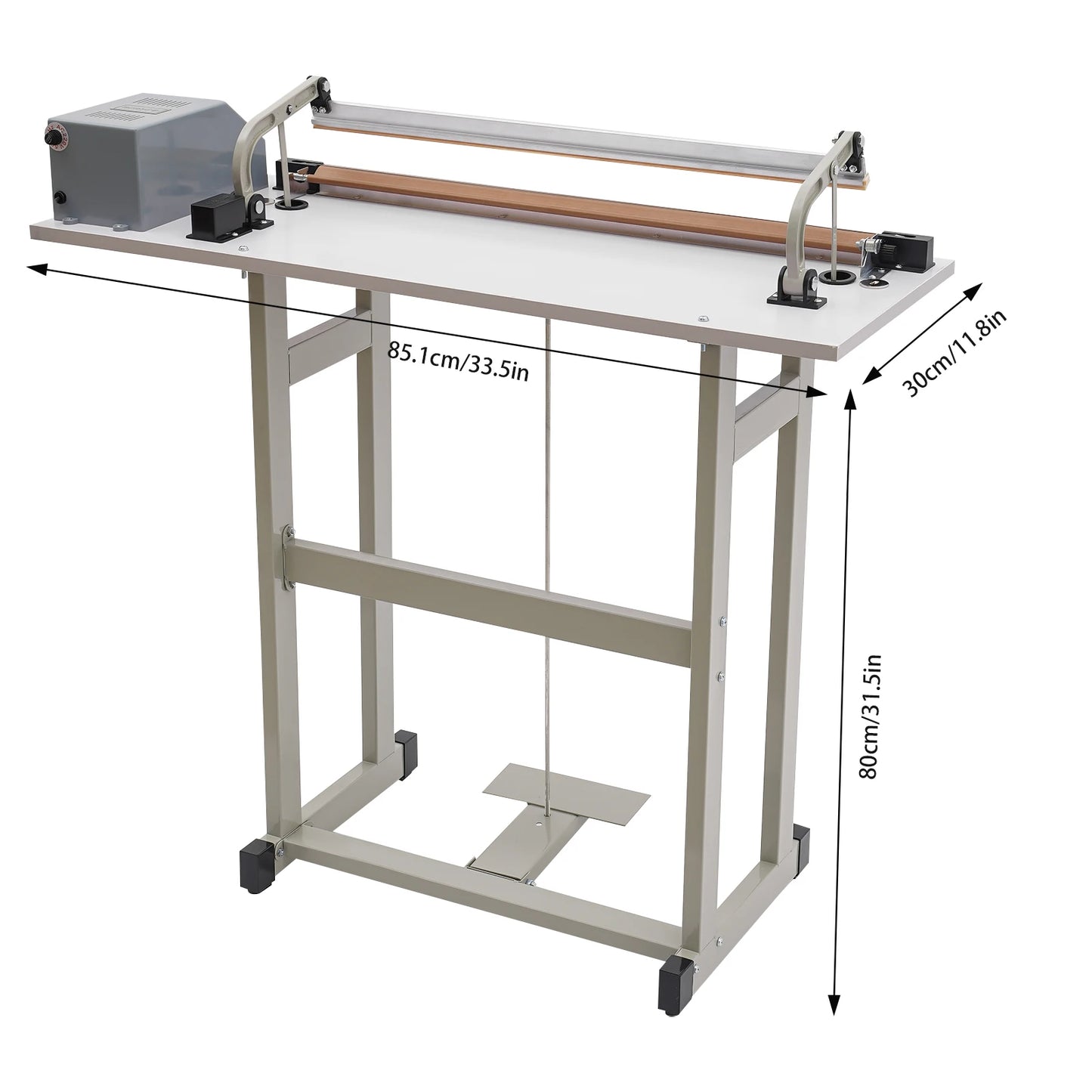 850W Heat Sealing Machine, Foot Pedal Bag Sealer