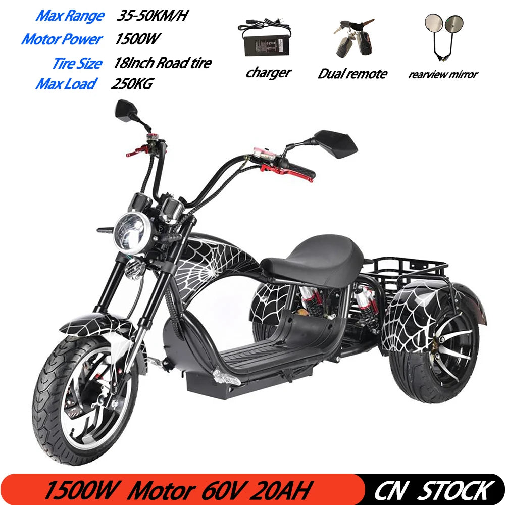 HOODAX Adult Electric 3 Wheel Scooter
