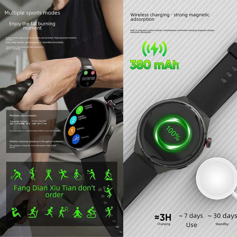MT26 Voice Assistant Outdoor Men Smartwatch