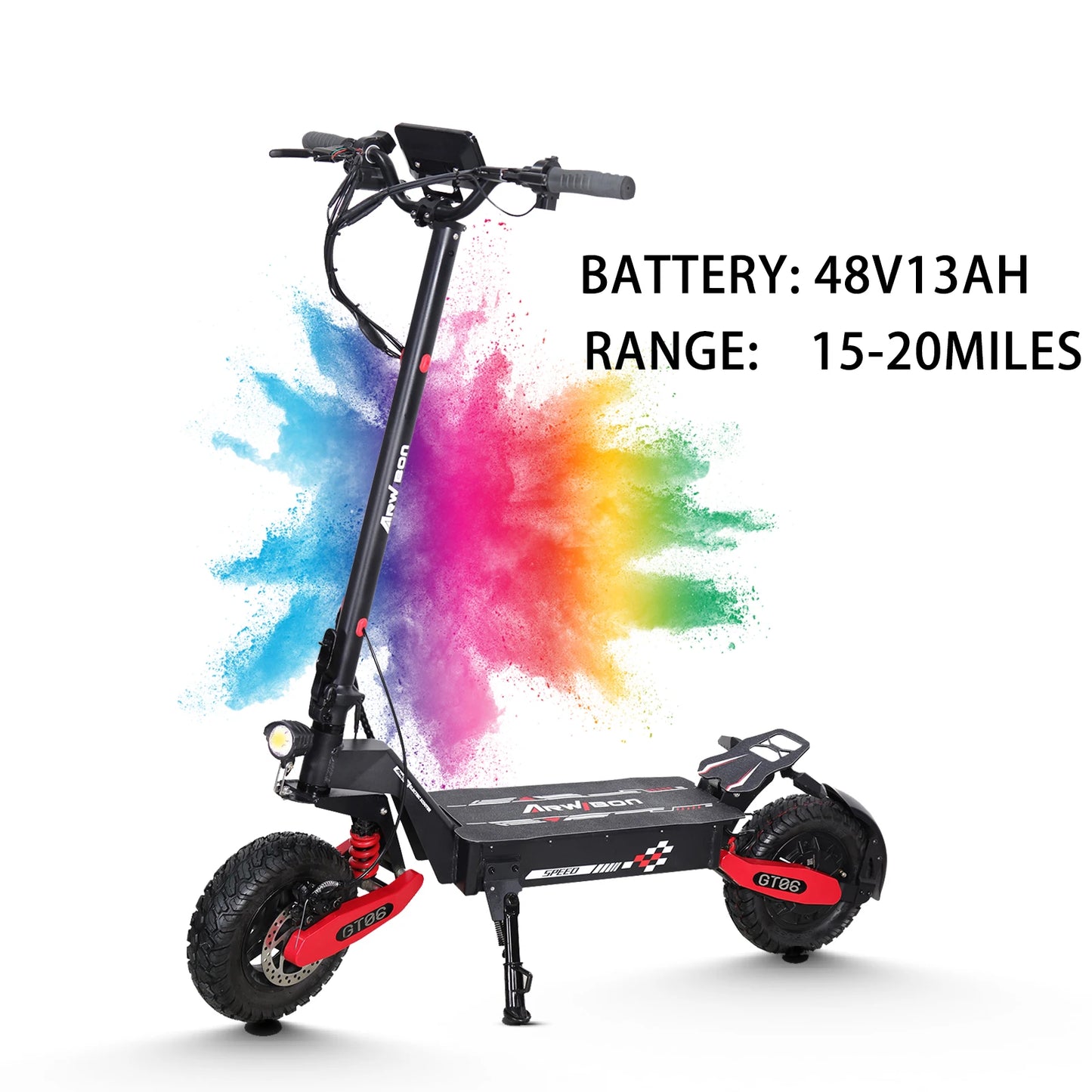 Arwibon GT06 1200W Foldable E-Scooter for Adults -Max Speed 25MPH
