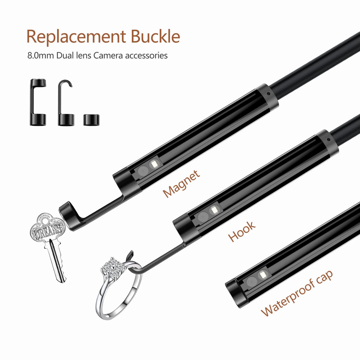 GUANMOU 4.3 '' IPS Endoscope Camera 1080P