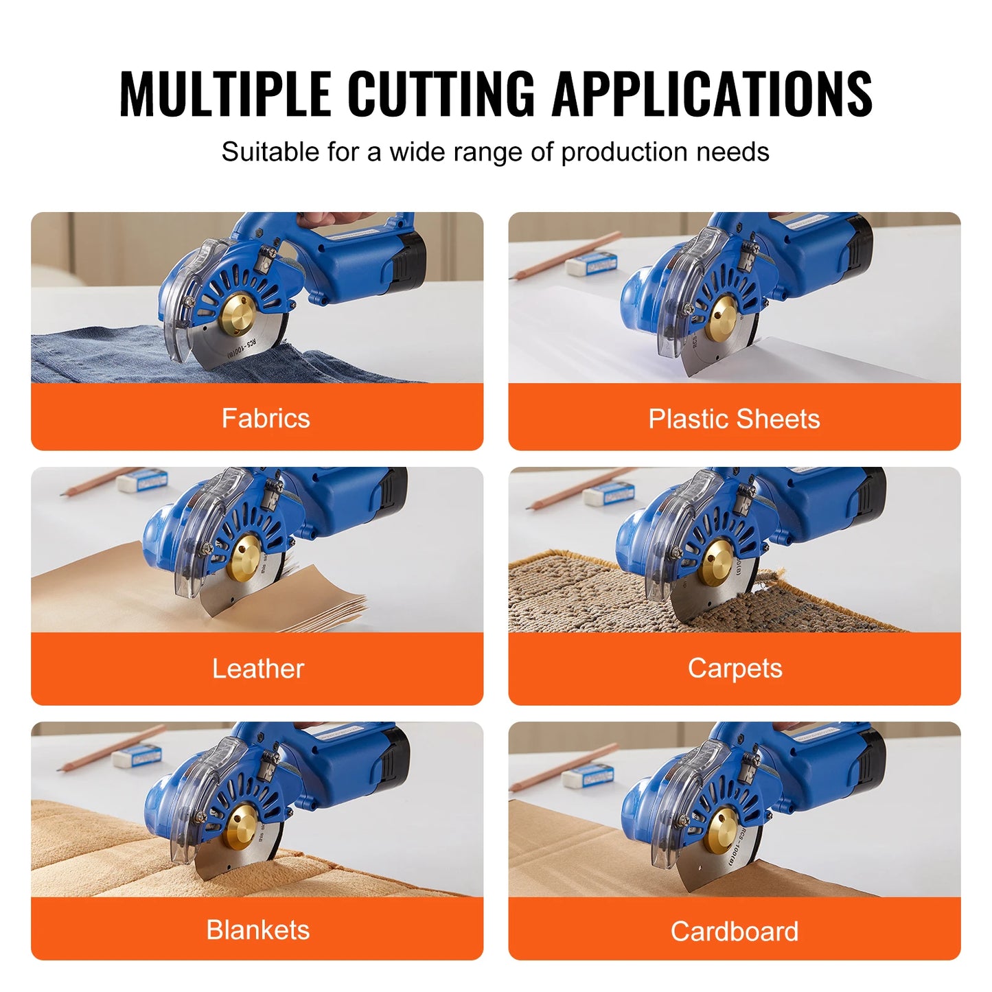 SucceBuy 150W Fabric Cutter 5-Speed Cordless