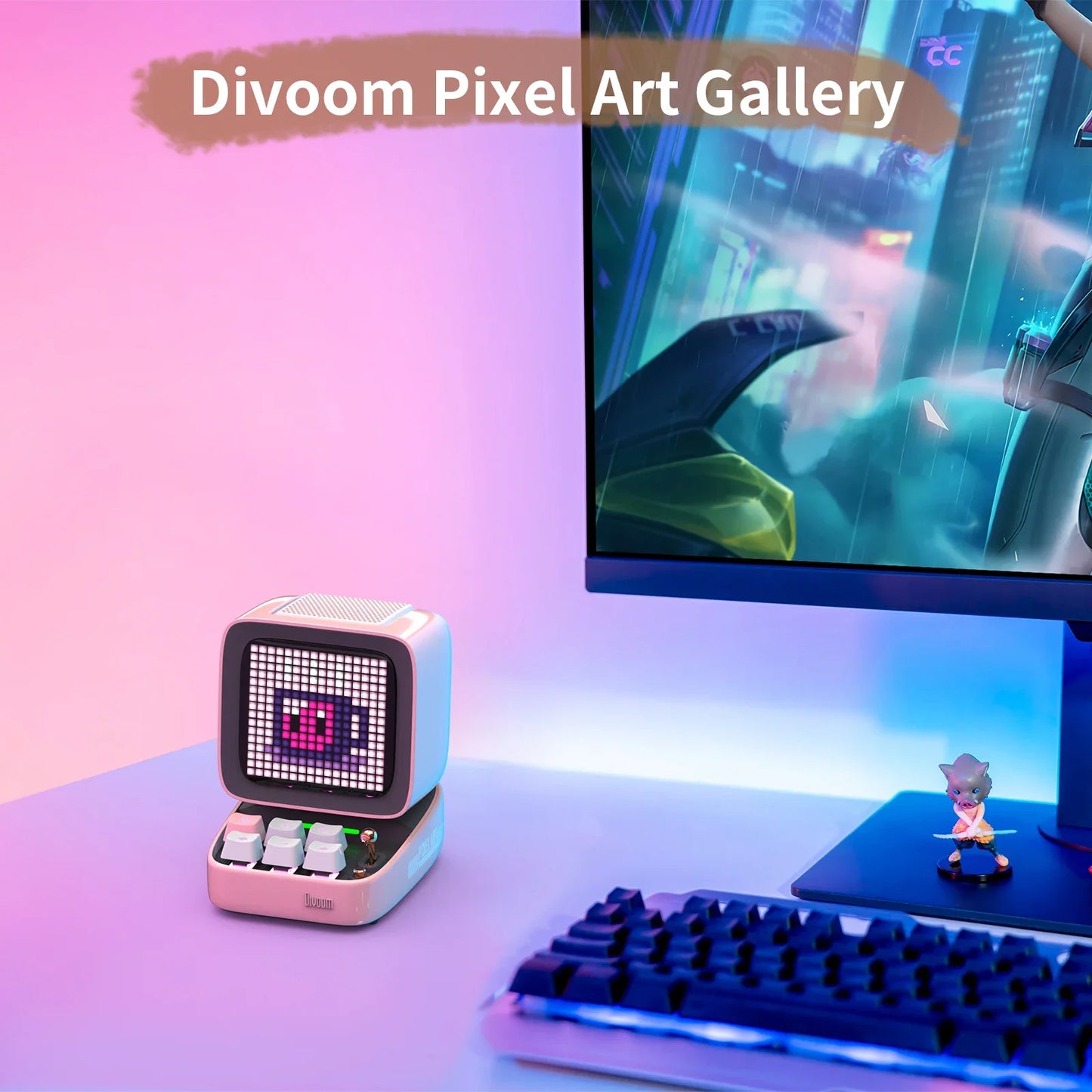 Divoom Ditoo-Pro Retro Pixel Art Bluetooth Portable Speaker
