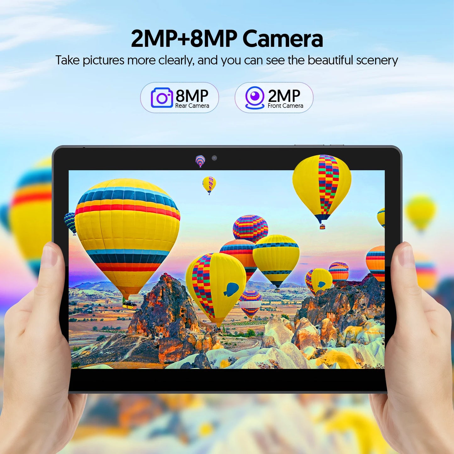 BAKEN 10.1" Android13 Tablet 4(2+2)GB+64GB, Quad-Core Processor