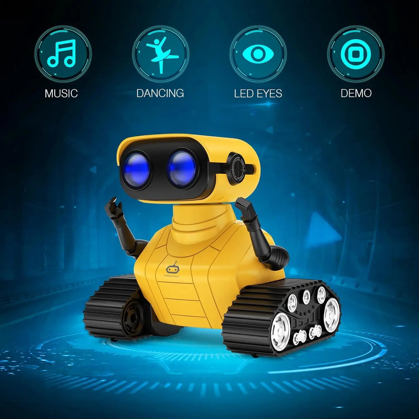 ALLCELE Robot Toys, RC Robots for Kids Boys, Remote Control Yellow