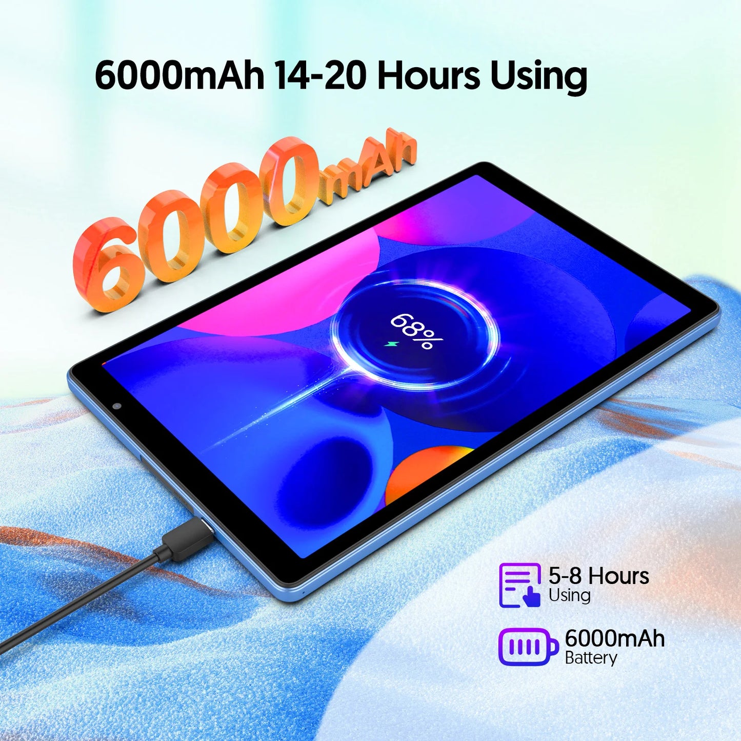 BAKEN 10-inch Android Tablet, 4GB (2g+2g memory expansion) RAM+32GB ROM