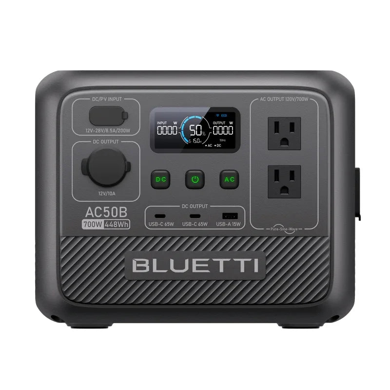 BLUETTI AC50B 700W 448Wh Portable Power Station LiFePO4 Battery
