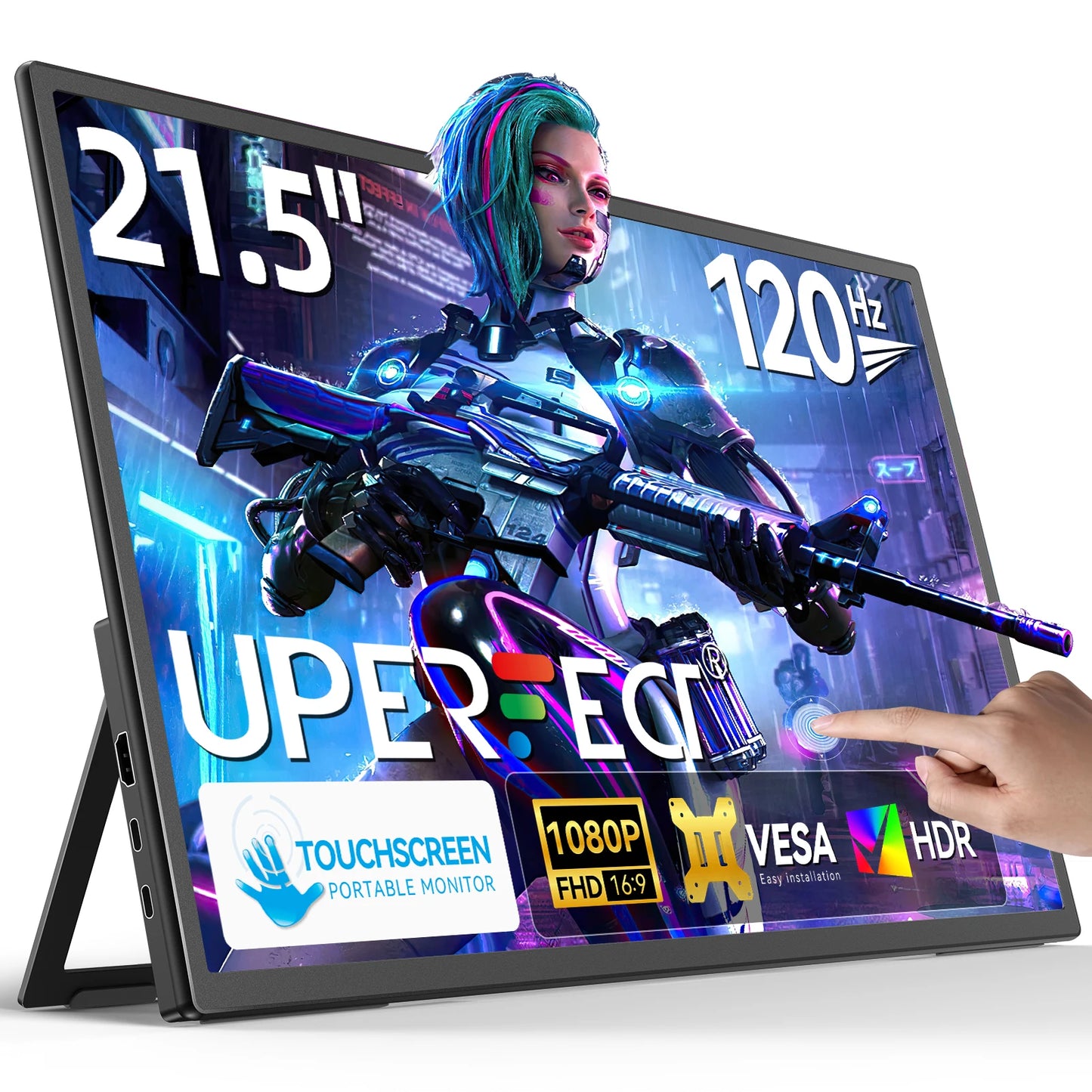 UPERFECT 21.5” 120HZ Touchscreen Portable Monitor