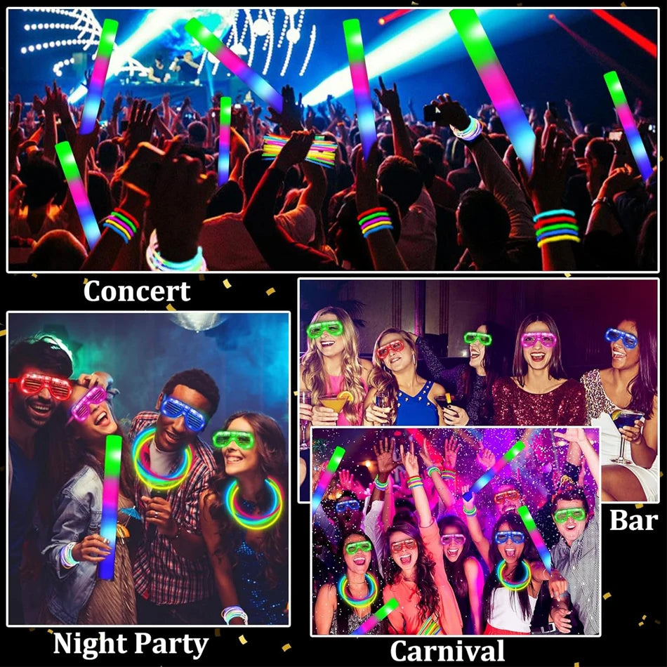 250 PCS Glow In The Dark Party Supplies
