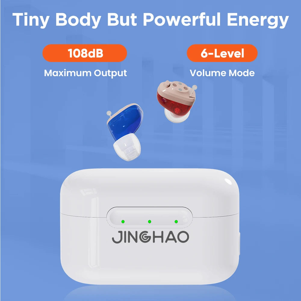 JINGHAO Mini Hearing Aids Digital In Ear