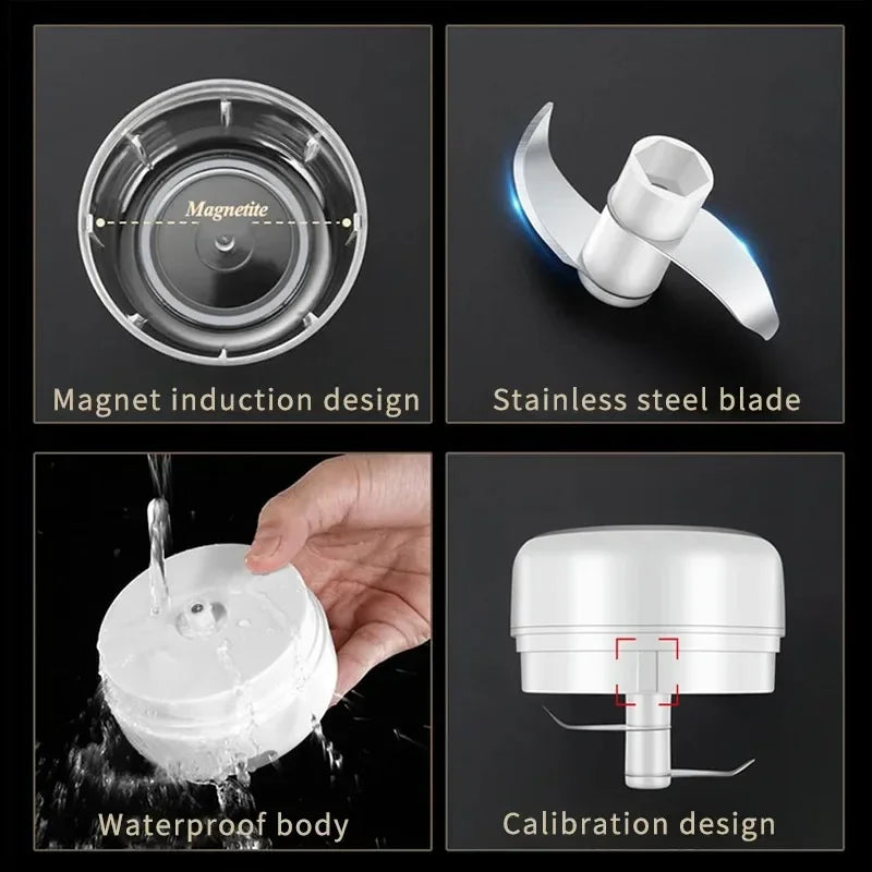 Mini Wireless Electric Garlic Crusher 100ml/250ml Portable