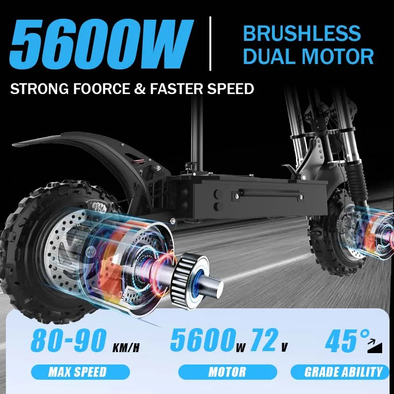AJOOSOS 2024 X60 X700 X500 Electric Scooter 2400W-5600W Dual Motor Electric