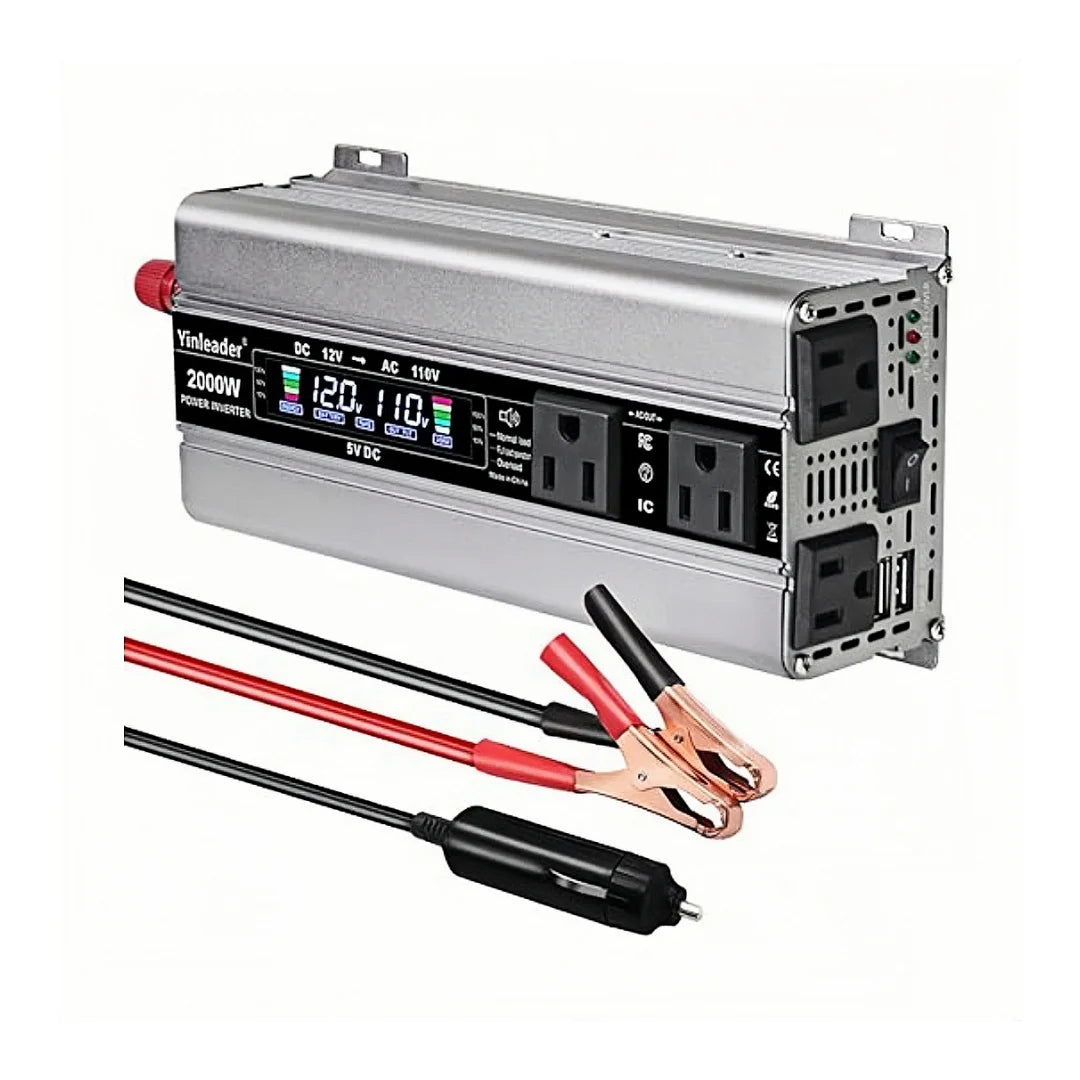 Foval AC110V Power Inverter DC/AC 12V to 120V Car Inverter