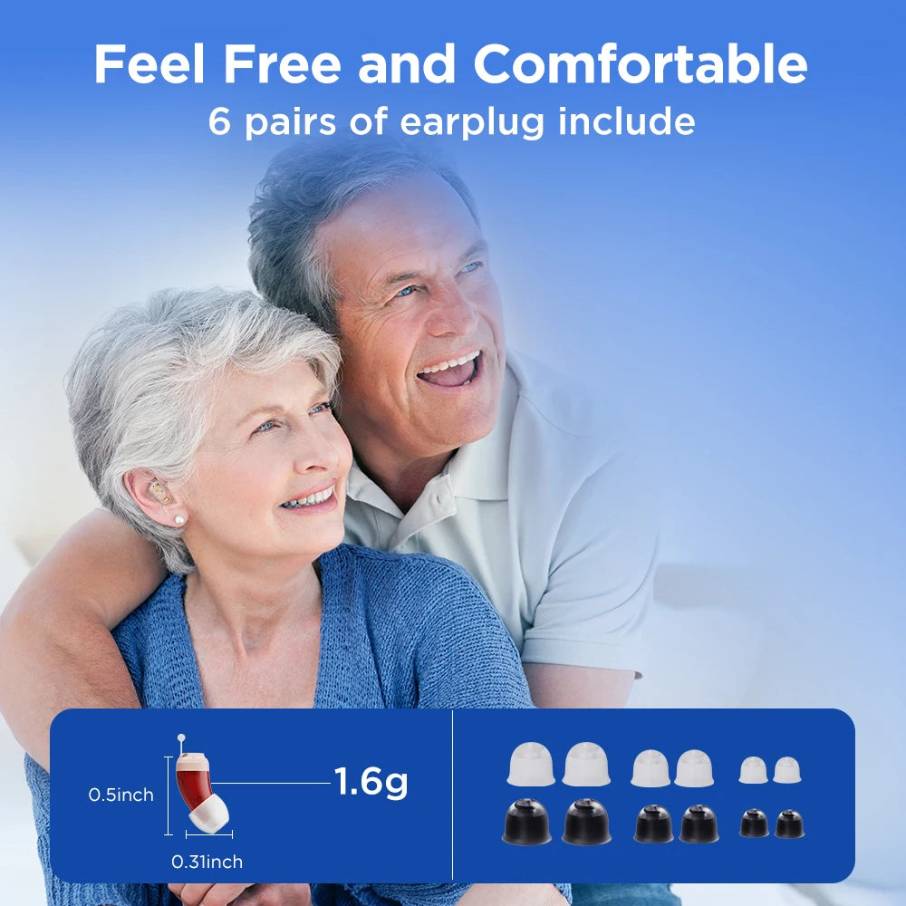 JINGHAO Mini Hearing Aids Digital In Ear