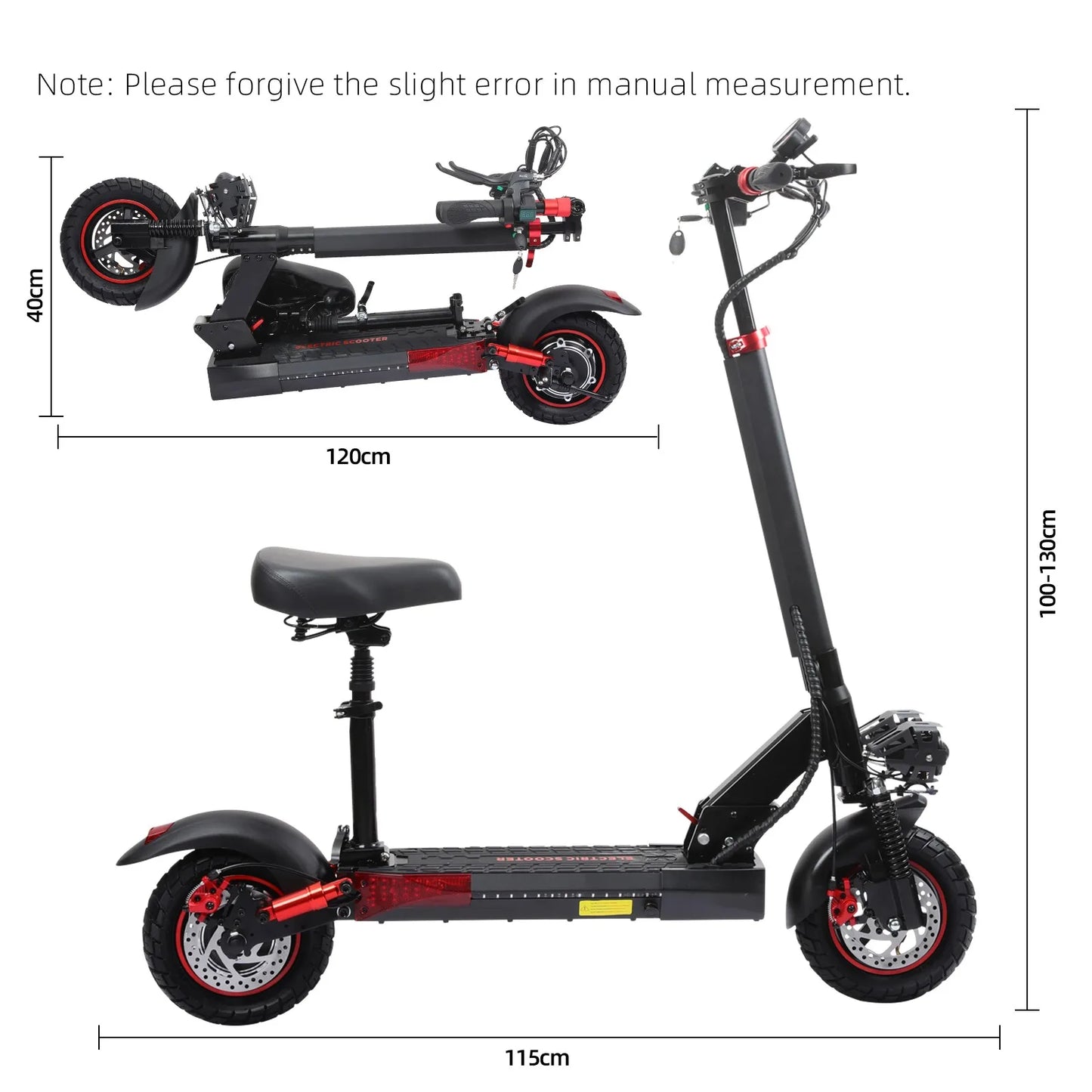J-01 E-Scooter J01 Aluminum Alloy Folding 10" Inflatable Tires
