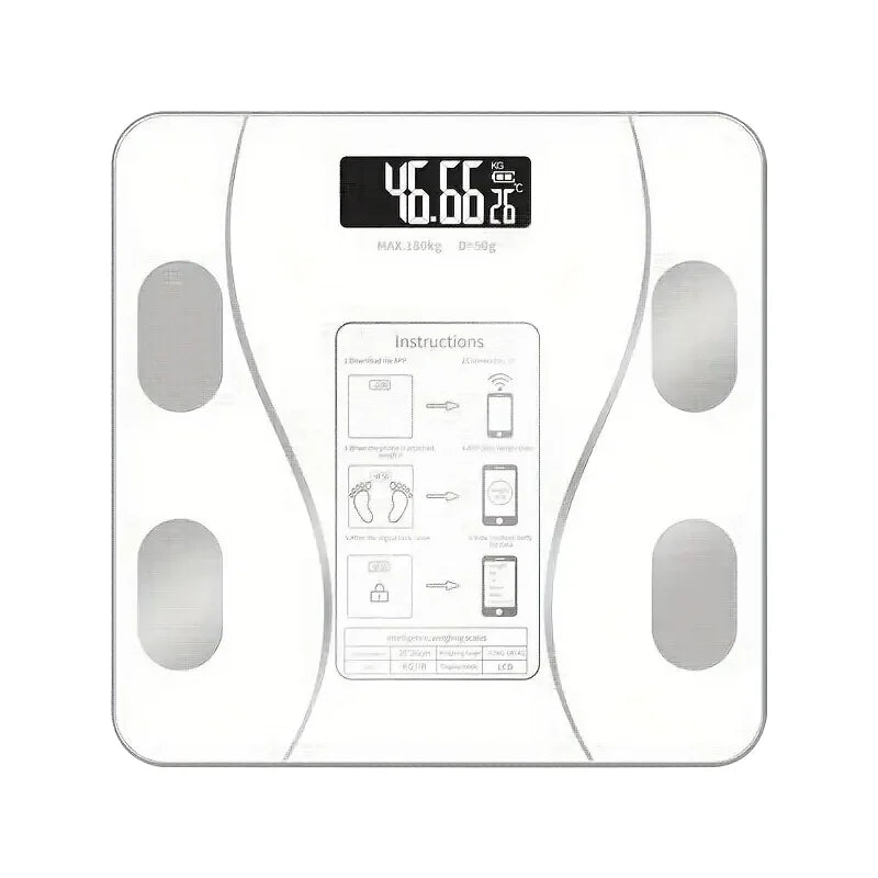 Smart Body Fat Scale Wireless LED Digital Bathroom Scale