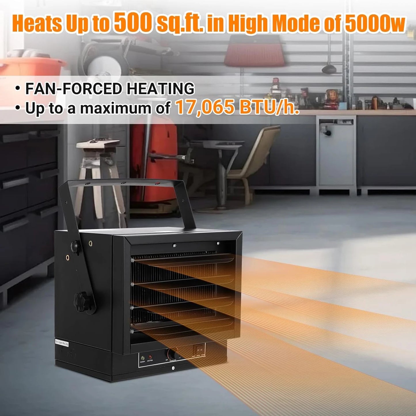 Adoolla Electric Garage Heater, 5000/7500 Watt 240 Volt