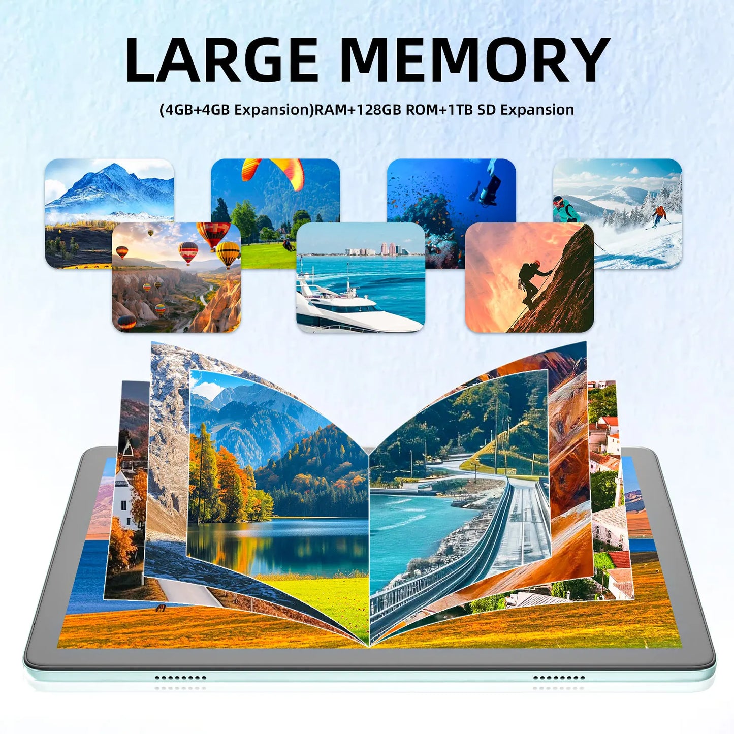 BAKEN Android 14 Tablet with keyboard, mouse