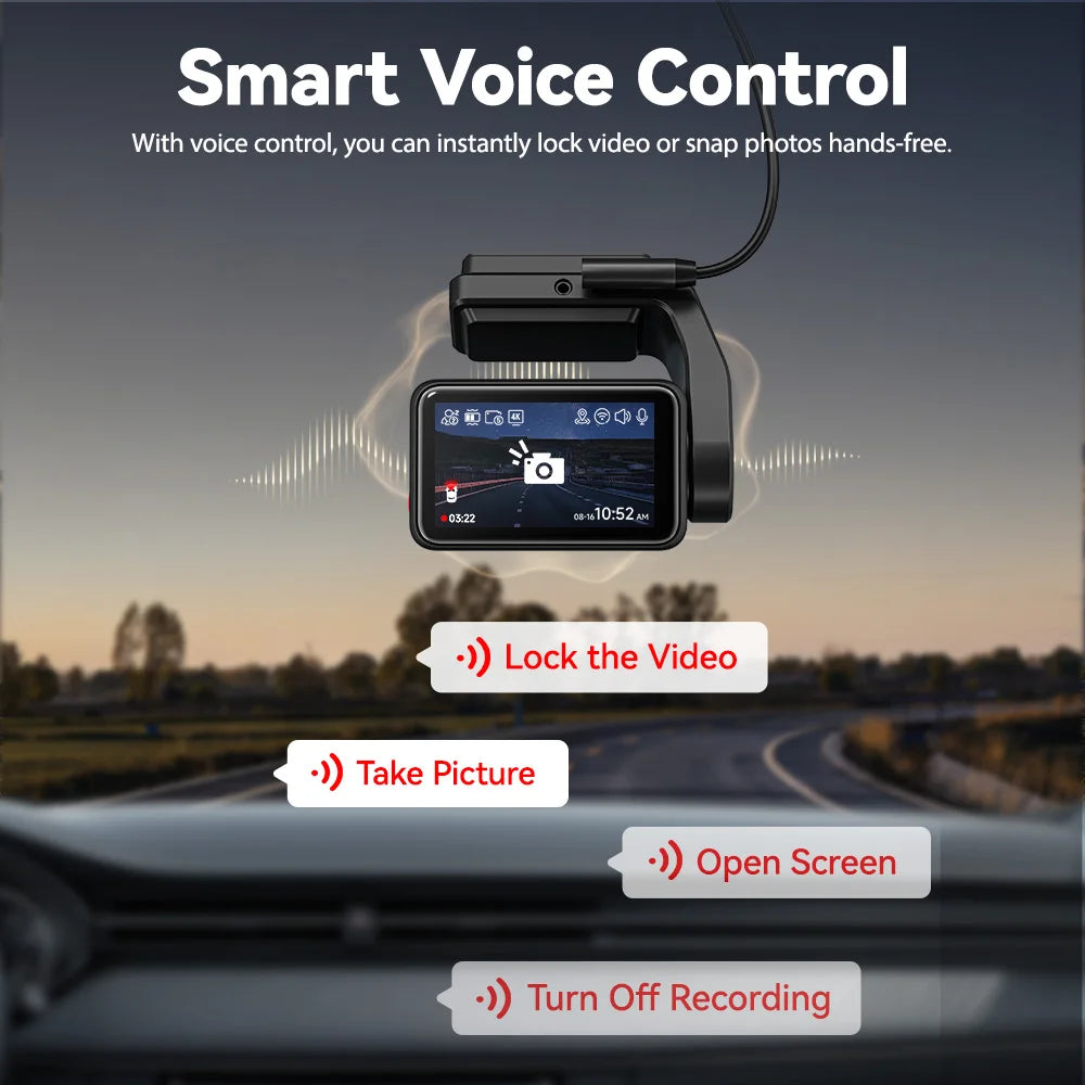 REDTIGER A4 4k Dash Cam Front and Rear Drive Recorder GPS& 5G WiFi