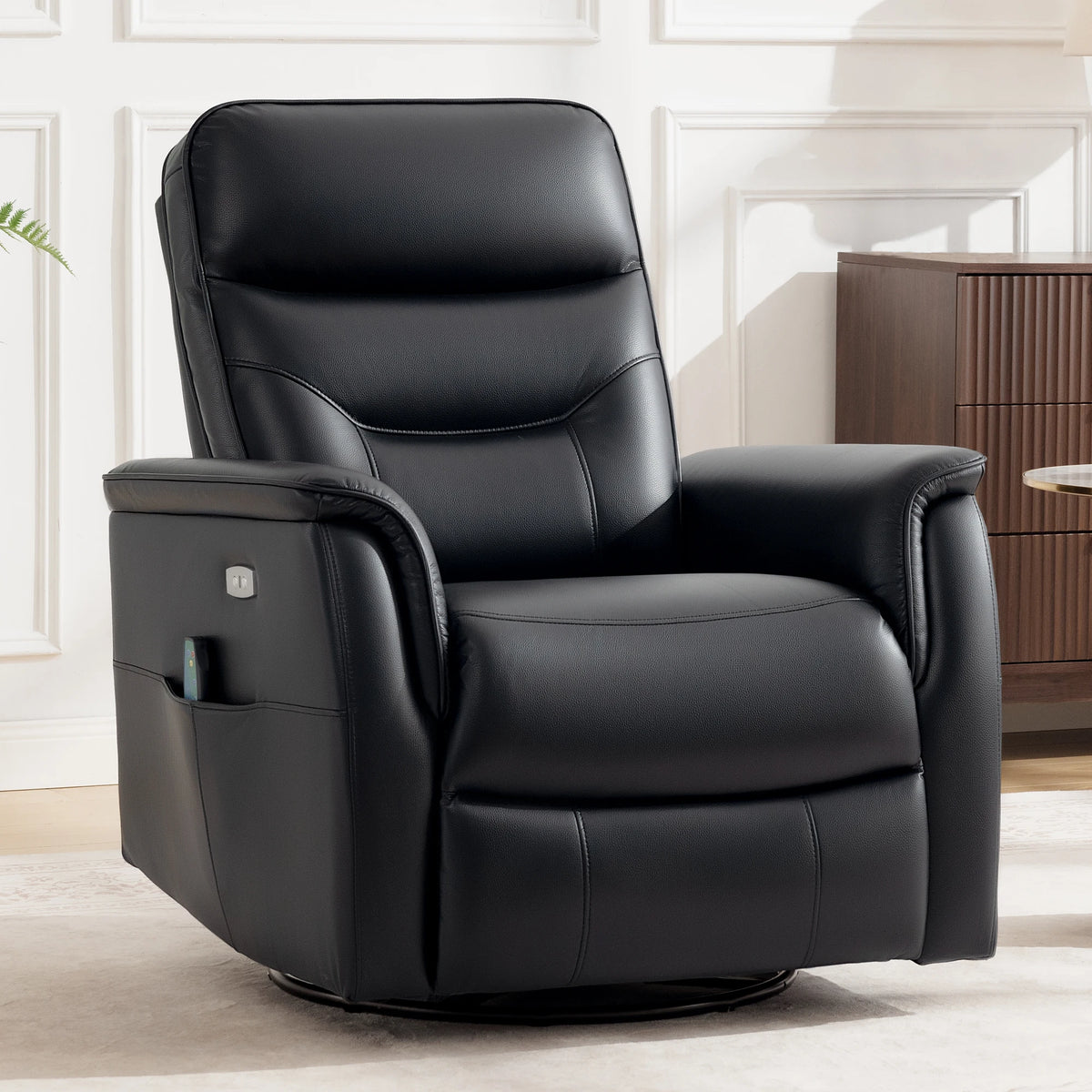 KERDOM PU Leather Power Lift Recliner Chair for Adults