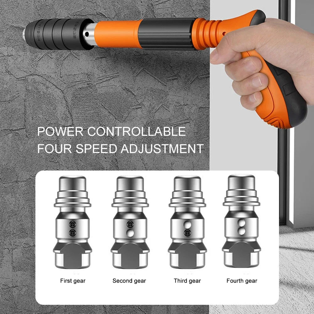 Mini Manual Steel Nail Gun Rivet Tool 5-Level Adjustable