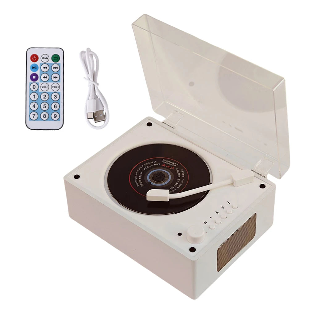 Portable CD Player Rechargeable Remote Control Home Music Player