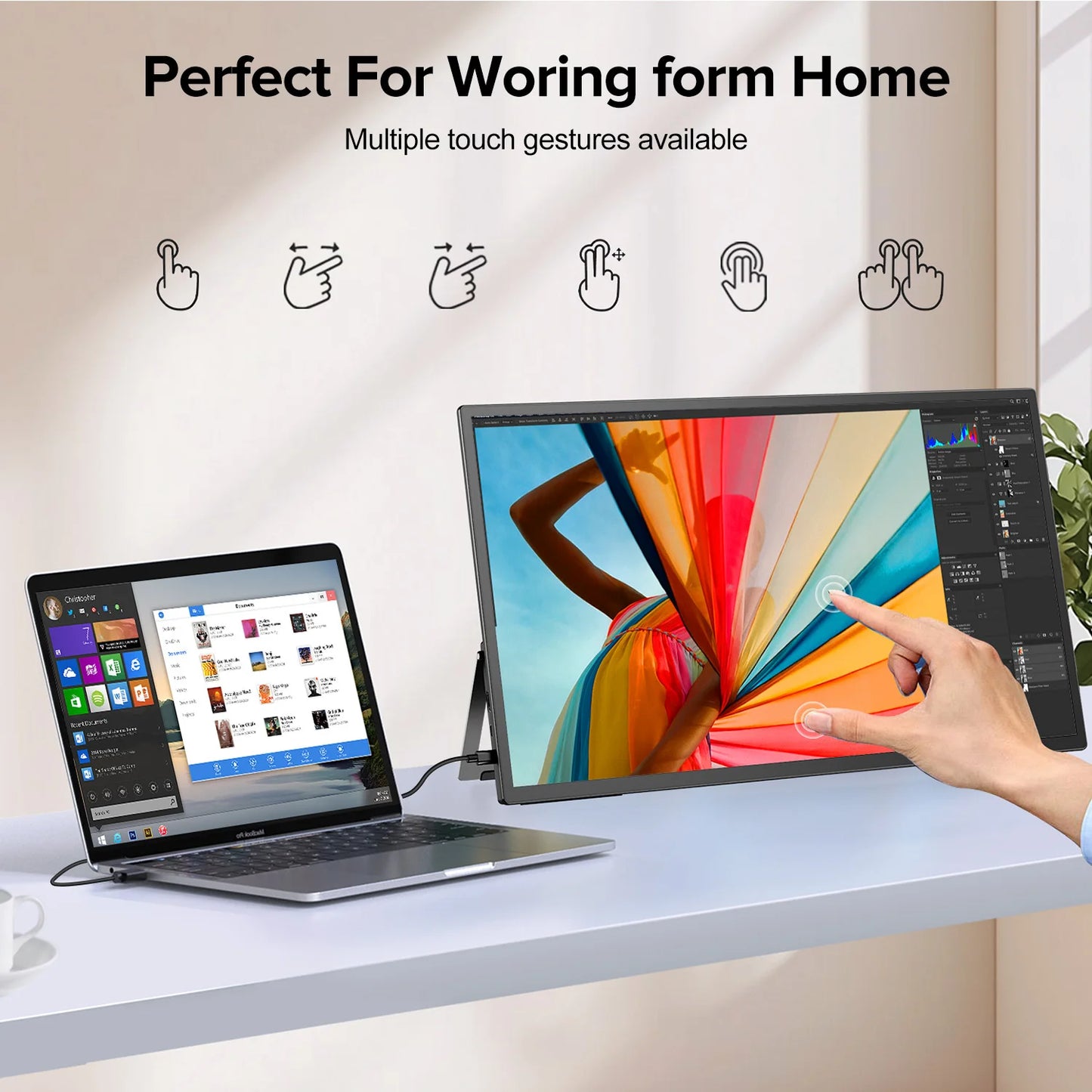 UPERFECT 21.5” 120HZ Touchscreen Portable Monitor