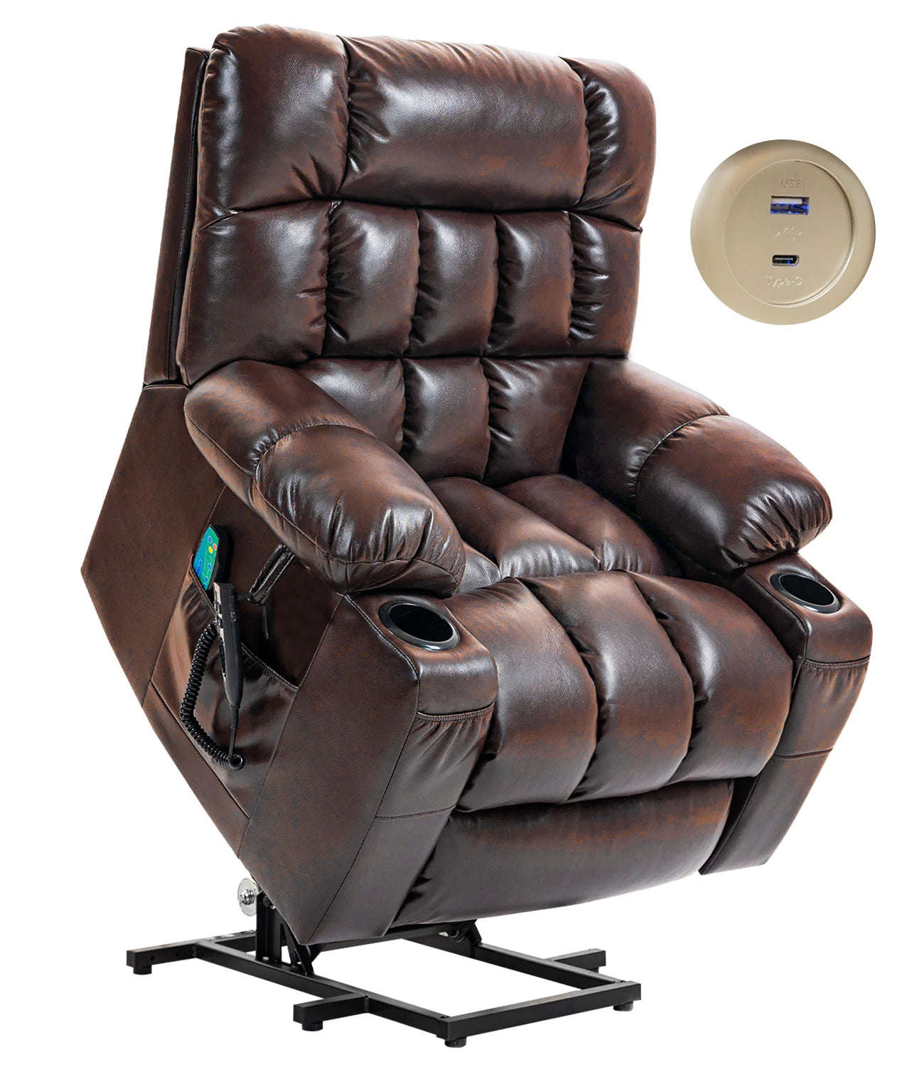 Recliner Chair Dual Motor Massage & Heat