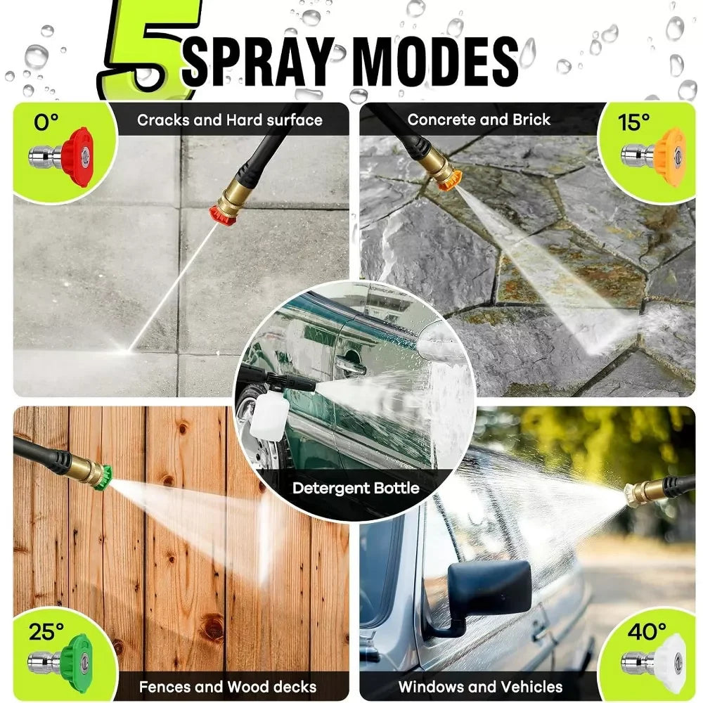 LWA Electric Pressure Washer Super Strong Pressure Washer with Foam Cannon