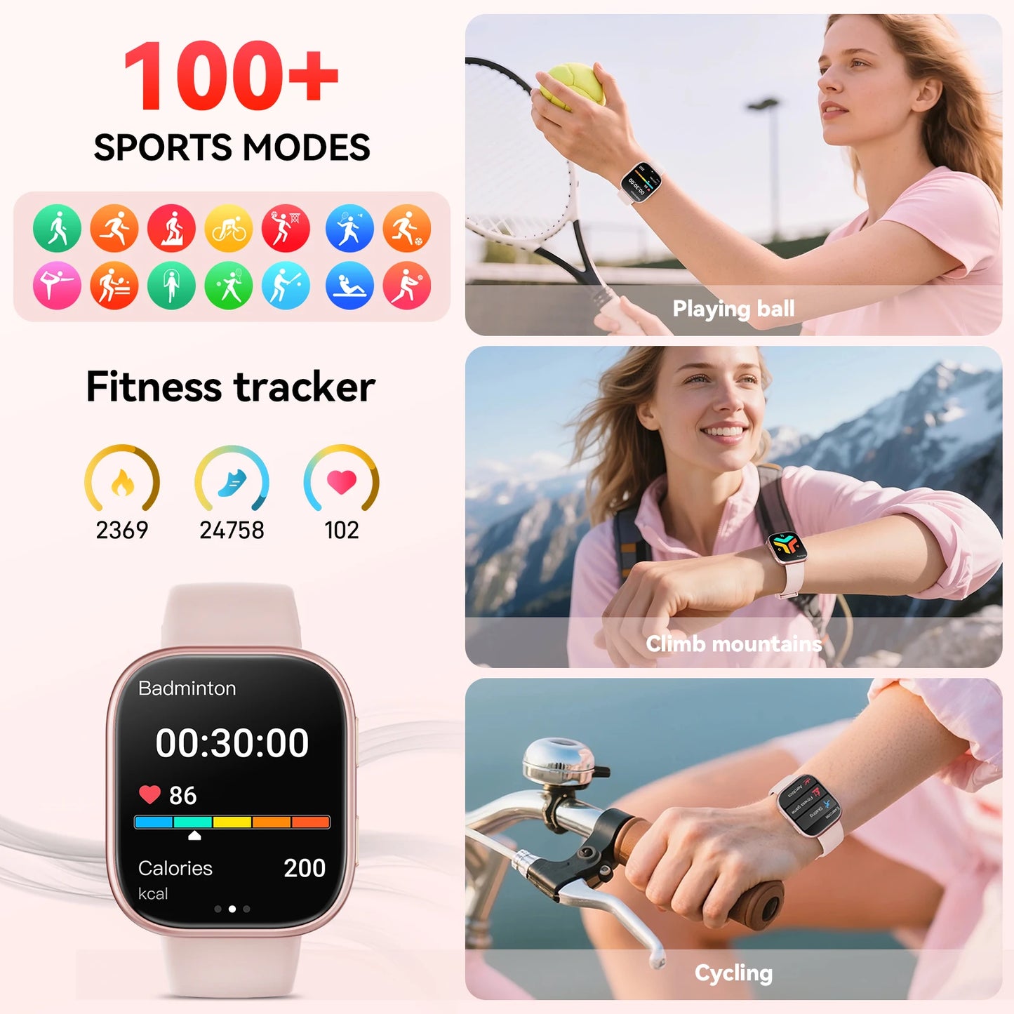 2026 Smart Watch Men 1.83" HD Screen Bluetooth Call