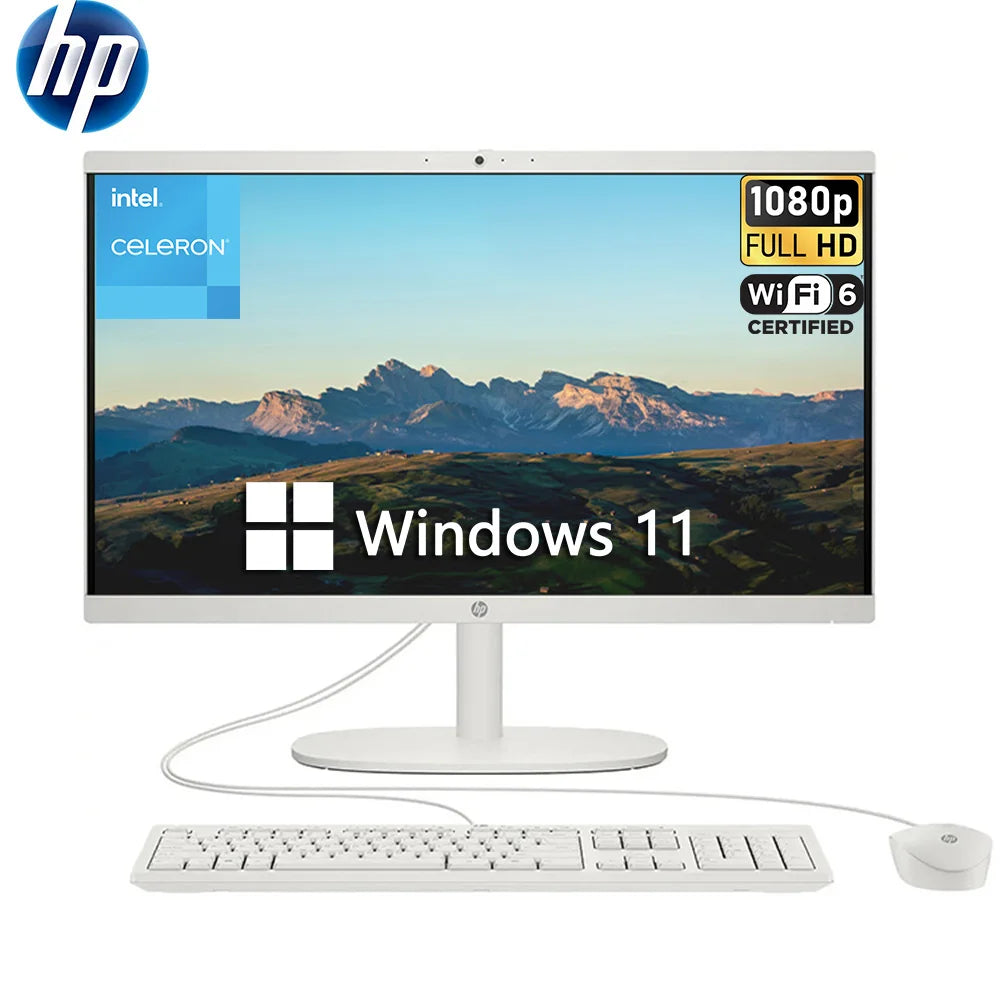 HP 21.5-inch All-in-One Desktop Computer