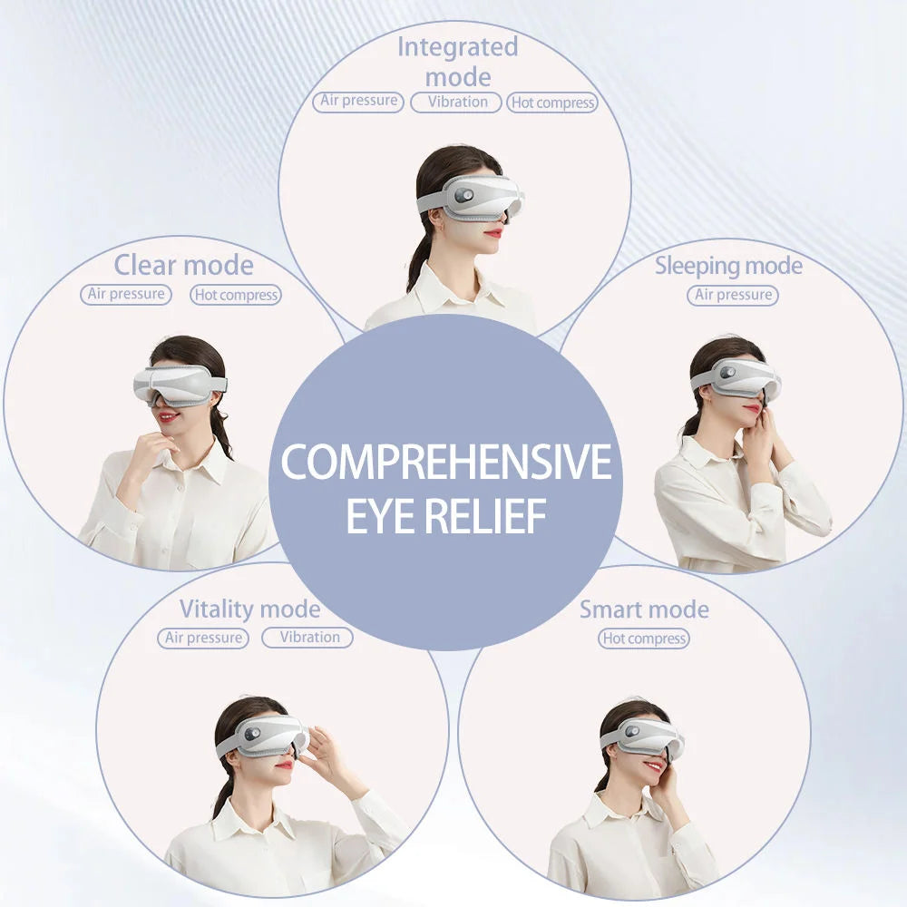 Eye Massager, Timed Wireless Remote Control, Music Function,