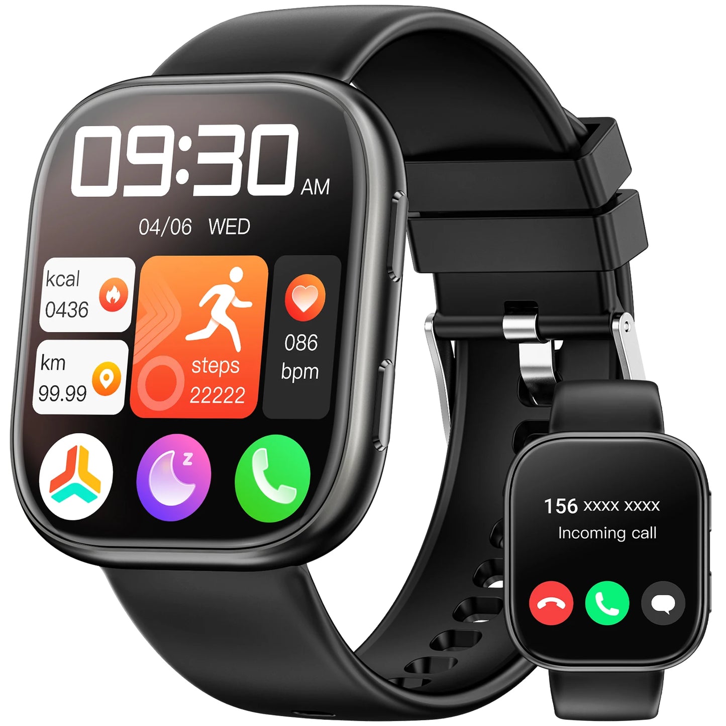 2026 Smart Watch Men 1.83" HD Screen Bluetooth Call