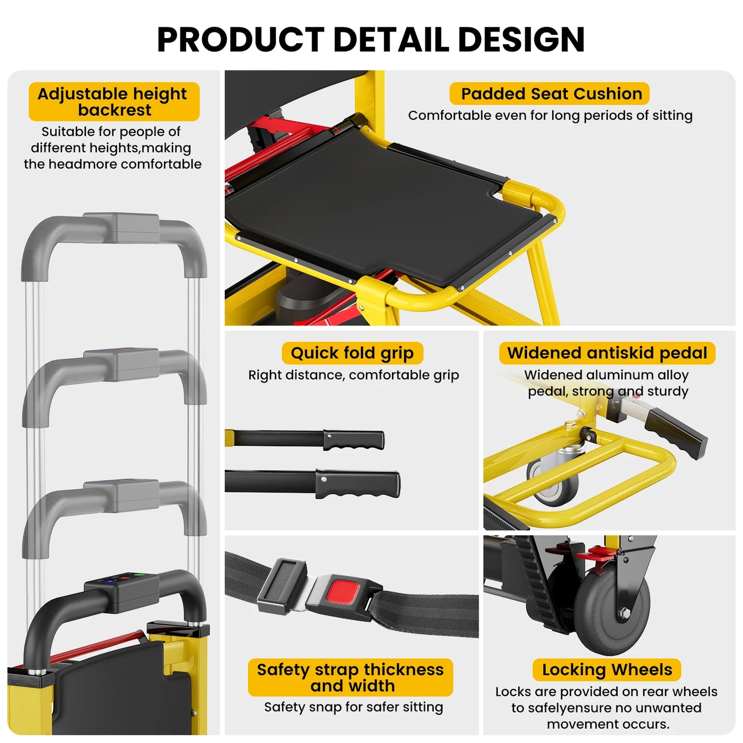 SHICUO Stair Lifting Motorized Climbing Wheelchair
