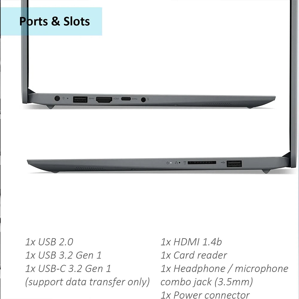 Lenovo Ideapad 1i 15.6 FHD Touch Laptop, Intel Core i3-1215U